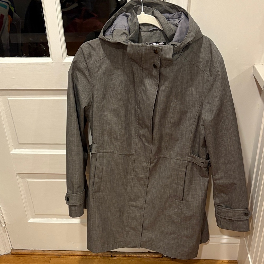 Kirkland Signature Gray Women's Trench Coat - Picture 4 of 16